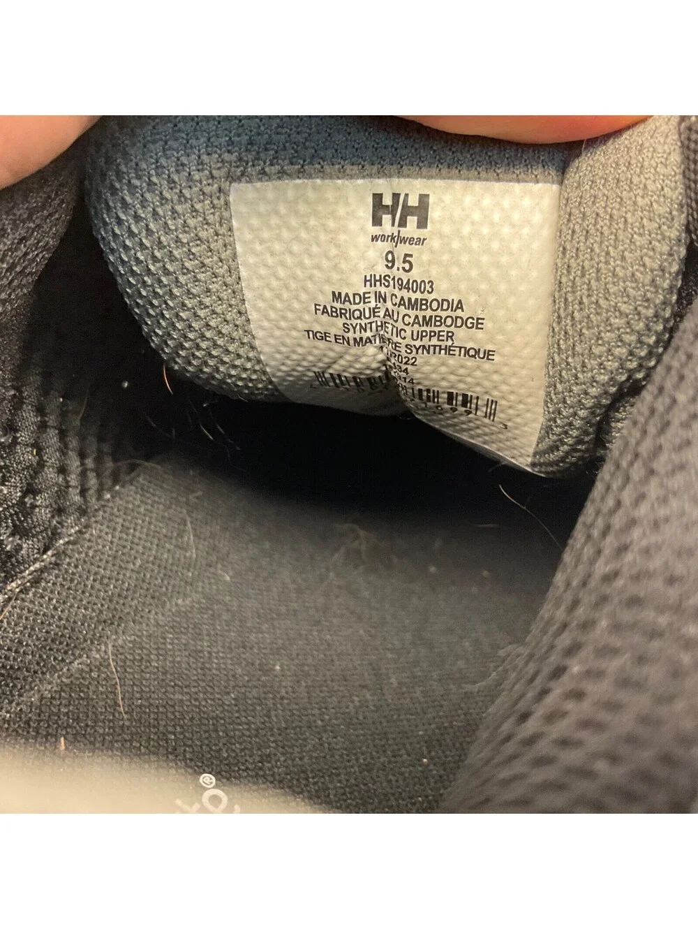 HELLY HANSEN Men's Aluminum Toe Comp Plate Knit Work Shoes HHS194003 Black 9.5M